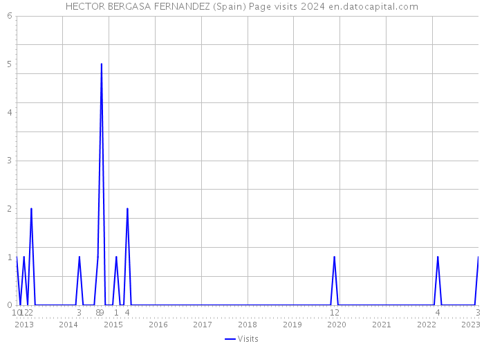 HECTOR BERGASA FERNANDEZ (Spain) Page visits 2024 