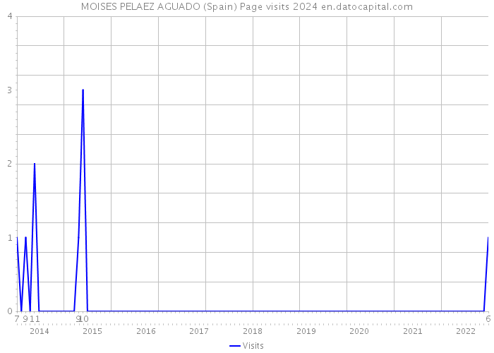 MOISES PELAEZ AGUADO (Spain) Page visits 2024 