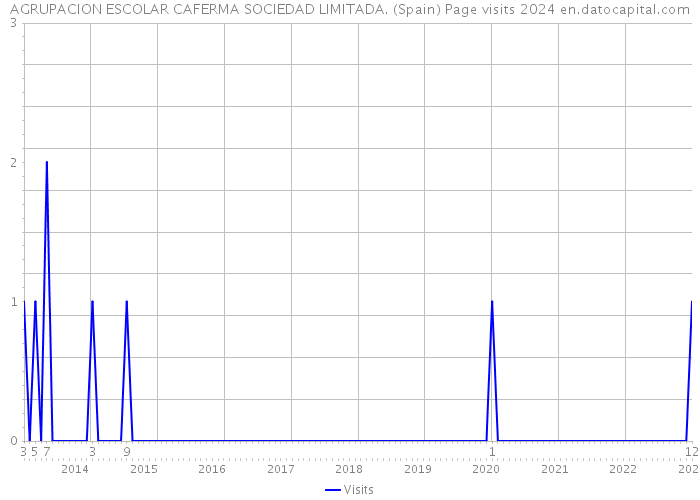 AGRUPACION ESCOLAR CAFERMA SOCIEDAD LIMITADA. (Spain) Page visits 2024 
