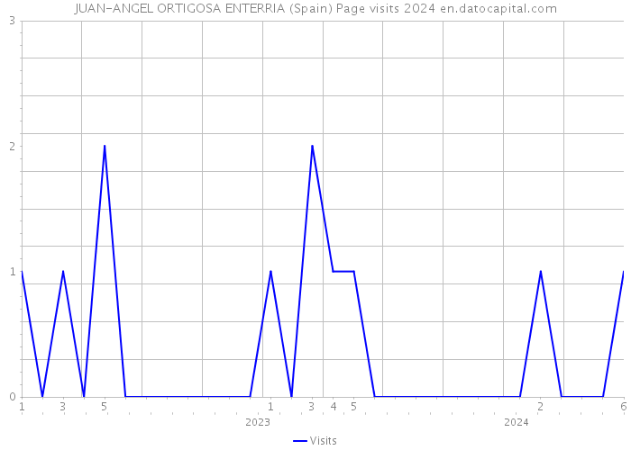 JUAN-ANGEL ORTIGOSA ENTERRIA (Spain) Page visits 2024 