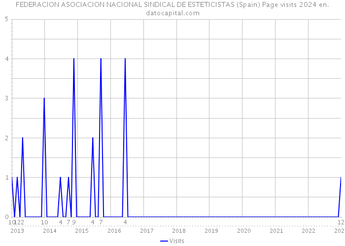 FEDERACION ASOCIACION NACIONAL SINDICAL DE ESTETICISTAS (Spain) Page visits 2024 