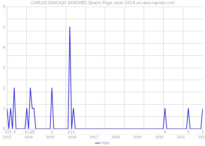 CARLOS ZANCAJO SANCHEZ (Spain) Page visits 2024 