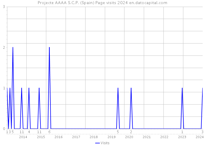 Projecte AAAA S.C.P. (Spain) Page visits 2024 