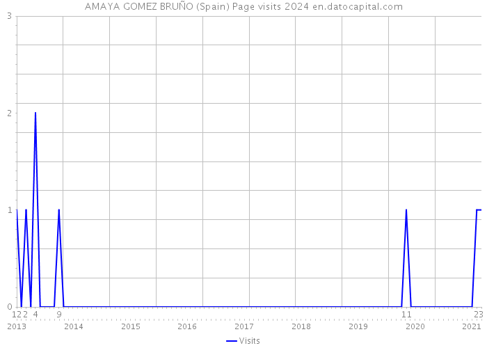 AMAYA GOMEZ BRUÑO (Spain) Page visits 2024 