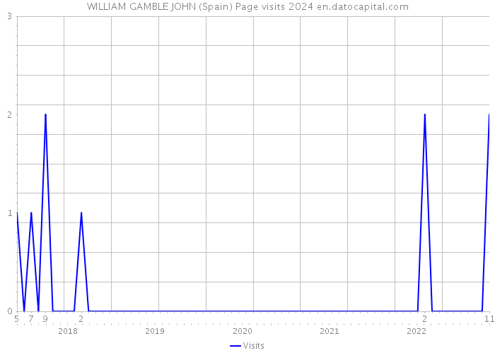 WILLIAM GAMBLE JOHN (Spain) Page visits 2024 