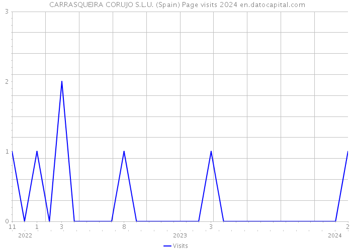  CARRASQUEIRA CORUJO S.L.U. (Spain) Page visits 2024 