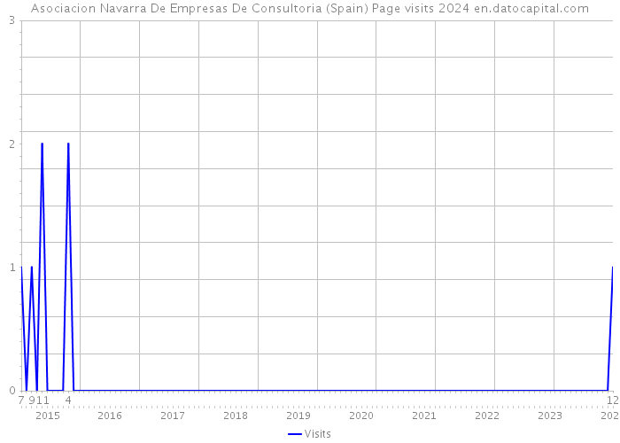 Asociacion Navarra De Empresas De Consultoria (Spain) Page visits 2024 