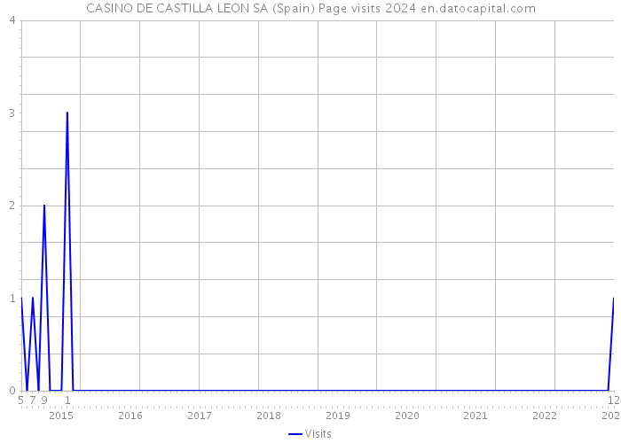 CASINO DE CASTILLA LEON SA (Spain) Page visits 2024 