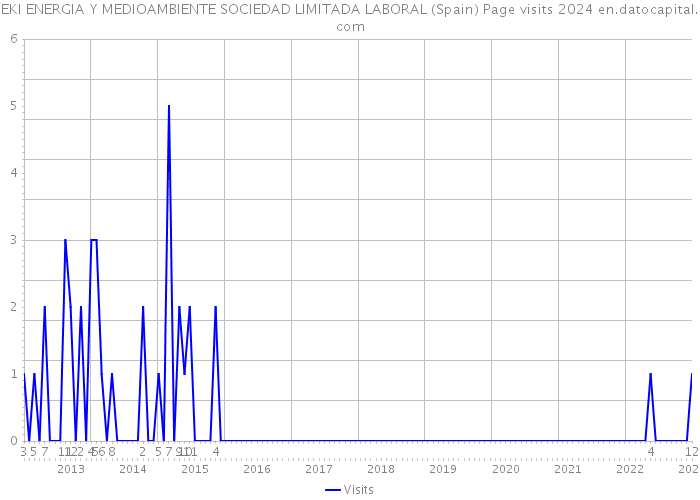 EKI ENERGIA Y MEDIOAMBIENTE SOCIEDAD LIMITADA LABORAL (Spain) Page visits 2024 