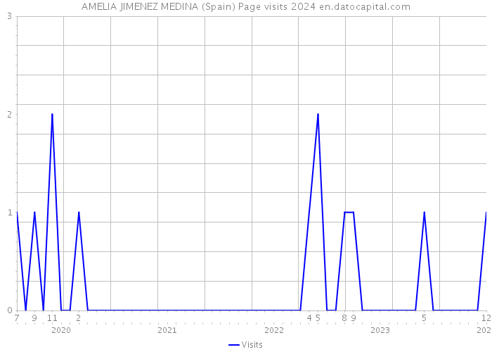 AMELIA JIMENEZ MEDINA (Spain) Page visits 2024 