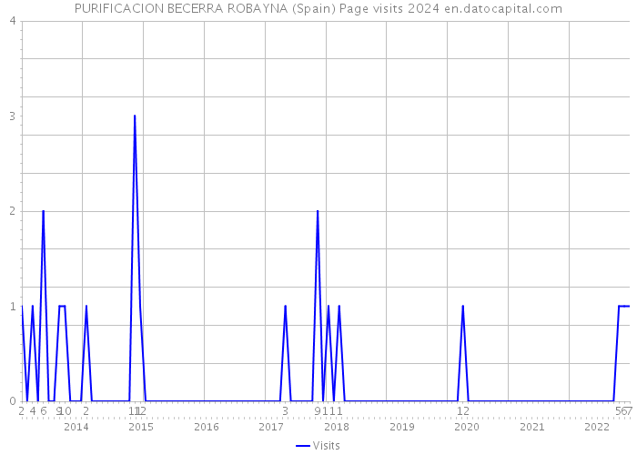 PURIFICACION BECERRA ROBAYNA (Spain) Page visits 2024 