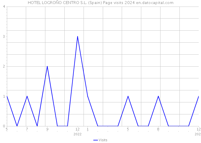 HOTEL LOGROÑO CENTRO S.L. (Spain) Page visits 2024 