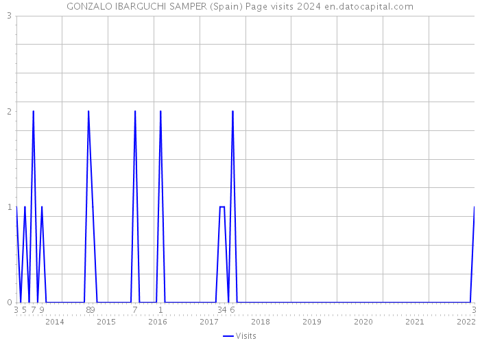 GONZALO IBARGUCHI SAMPER (Spain) Page visits 2024 