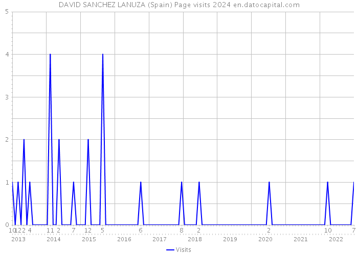 DAVID SANCHEZ LANUZA (Spain) Page visits 2024 