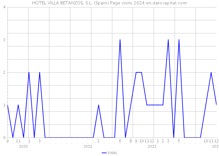 HOTEL VILLA BETANZOS, S.L. (Spain) Page visits 2024 