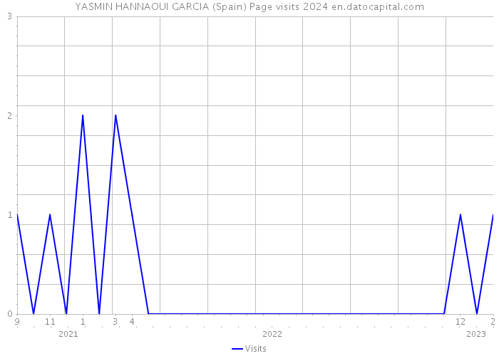 YASMIN HANNAOUI GARCIA (Spain) Page visits 2024 
