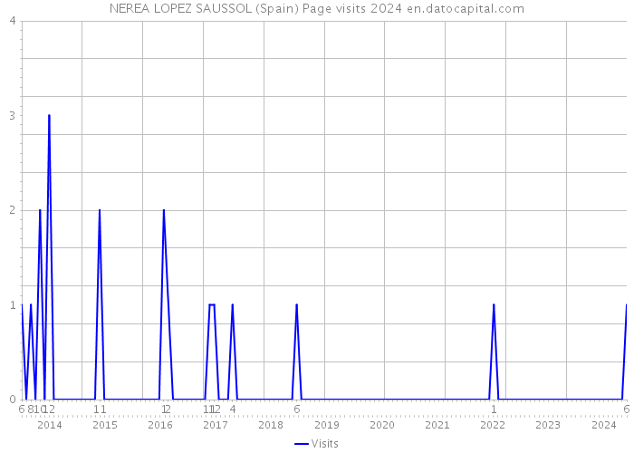 NEREA LOPEZ SAUSSOL (Spain) Page visits 2024 