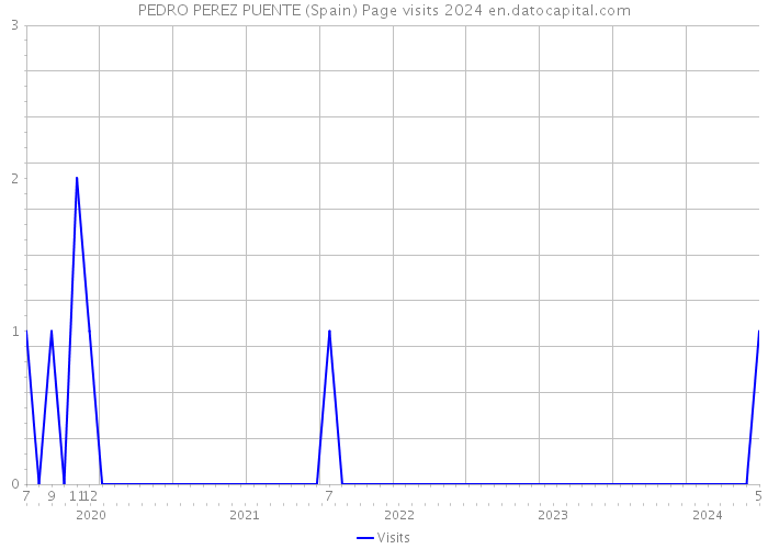 PEDRO PEREZ PUENTE (Spain) Page visits 2024 
