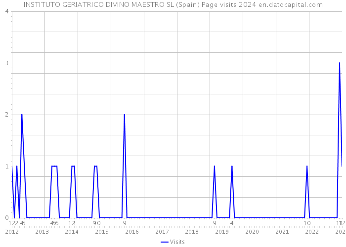 INSTITUTO GERIATRICO DIVINO MAESTRO SL (Spain) Page visits 2024 