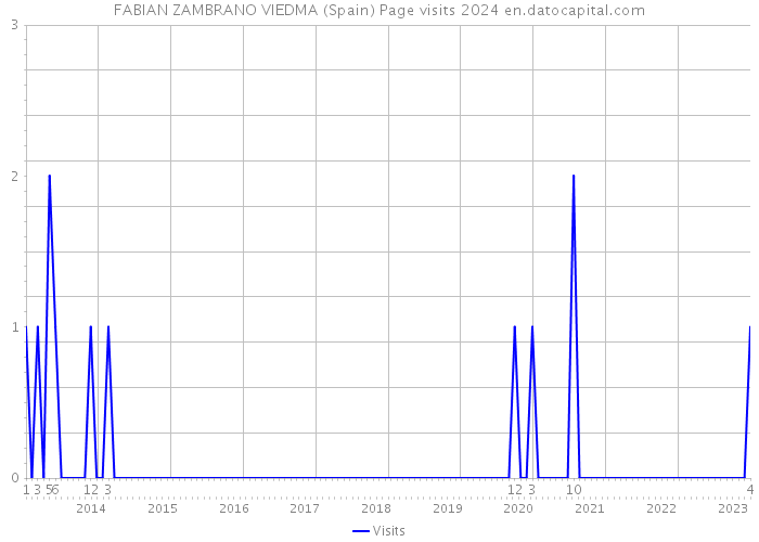 FABIAN ZAMBRANO VIEDMA (Spain) Page visits 2024 