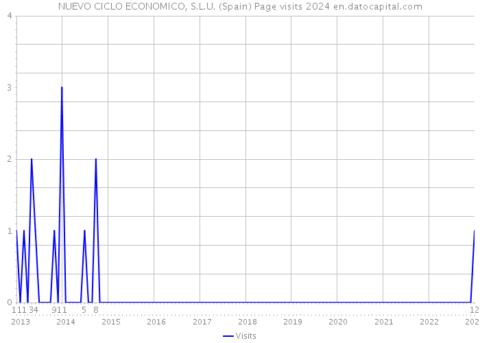 NUEVO CICLO ECONOMICO, S.L.U. (Spain) Page visits 2024 