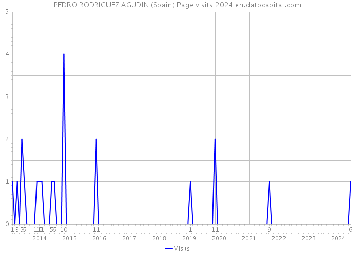 PEDRO RODRIGUEZ AGUDIN (Spain) Page visits 2024 