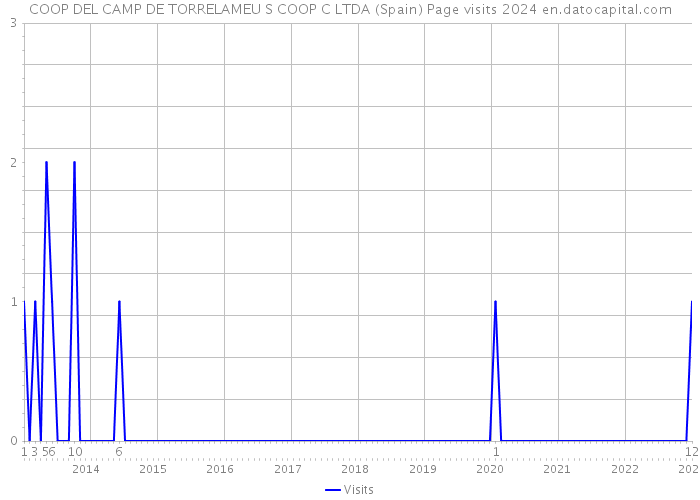 COOP DEL CAMP DE TORRELAMEU S COOP C LTDA (Spain) Page visits 2024 