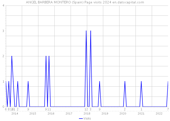 ANGEL BARBERA MONTERO (Spain) Page visits 2024 