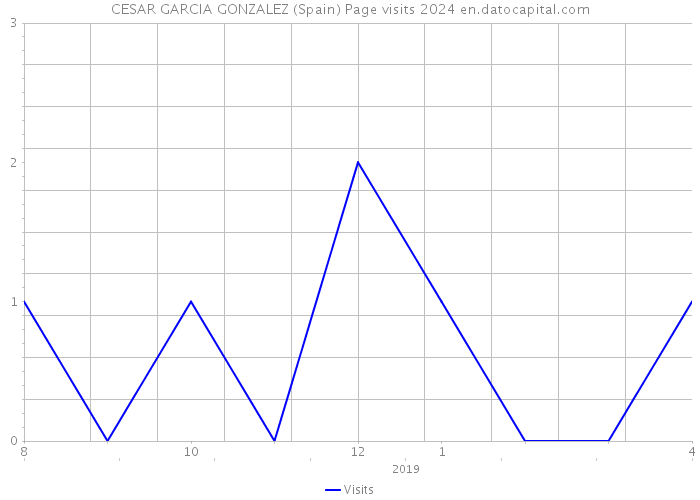 CESAR GARCIA GONZALEZ (Spain) Page visits 2024 