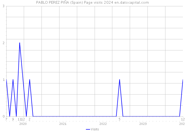 PABLO PEREZ PIÑA (Spain) Page visits 2024 