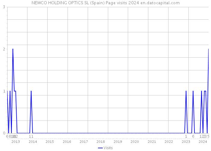 NEWCO HOLDING OPTICS SL (Spain) Page visits 2024 