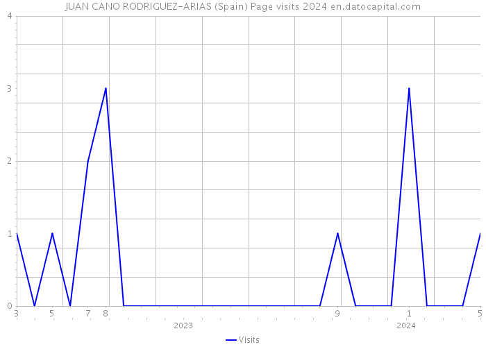 JUAN CANO RODRIGUEZ-ARIAS (Spain) Page visits 2024 