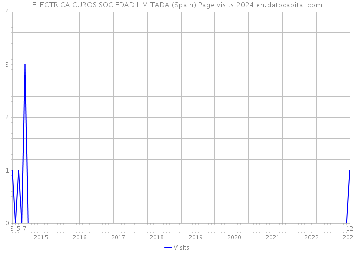 ELECTRICA CUROS SOCIEDAD LIMITADA (Spain) Page visits 2024 