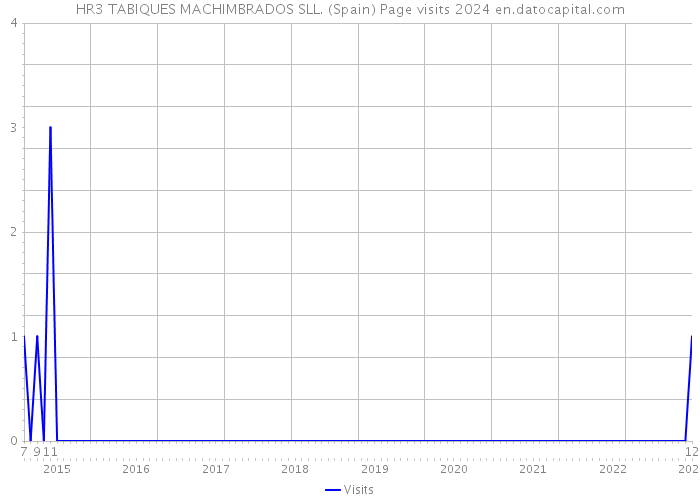 HR3 TABIQUES MACHIMBRADOS SLL. (Spain) Page visits 2024 