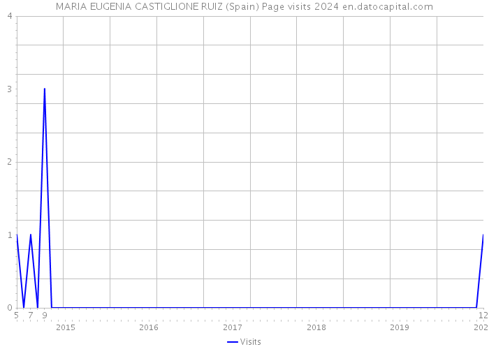 MARIA EUGENIA CASTIGLIONE RUIZ (Spain) Page visits 2024 