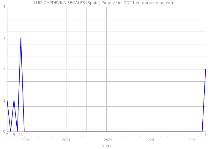 LUIS CAPDEVILA SEGALES (Spain) Page visits 2024 