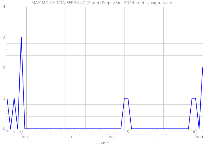 MAXIMO GARCIA SERRANO (Spain) Page visits 2024 