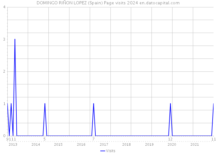 DOMINGO RIÑON LOPEZ (Spain) Page visits 2024 