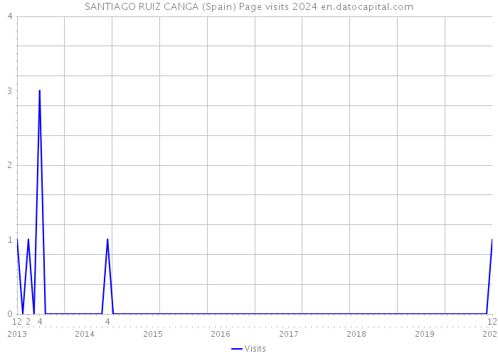 SANTIAGO RUIZ CANGA (Spain) Page visits 2024 