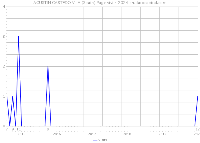 AGUSTIN CASTEDO VILA (Spain) Page visits 2024 