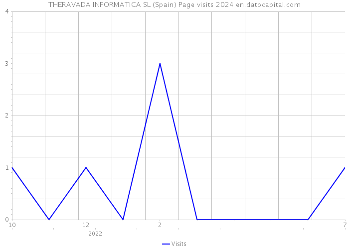 THERAVADA INFORMATICA SL (Spain) Page visits 2024 