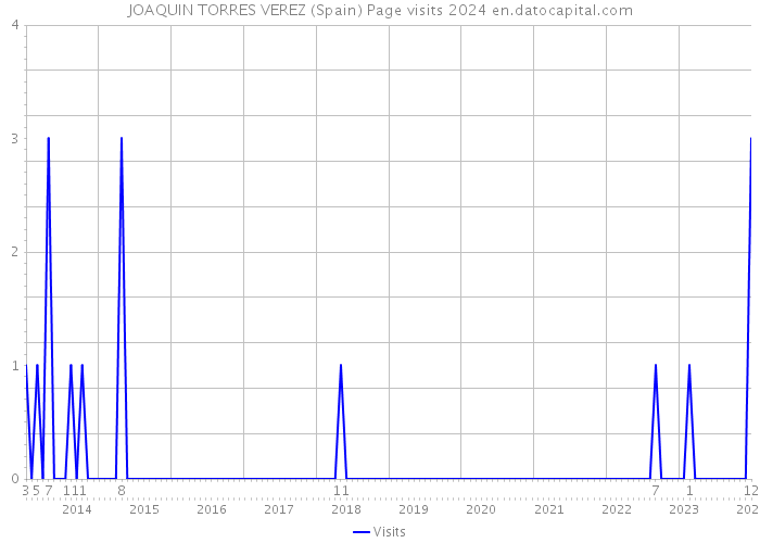 JOAQUIN TORRES VEREZ (Spain) Page visits 2024 