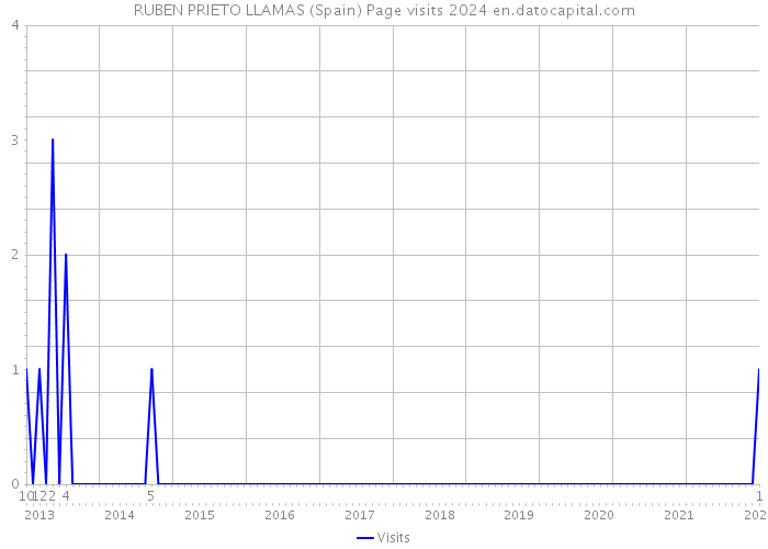 RUBEN PRIETO LLAMAS (Spain) Page visits 2024 