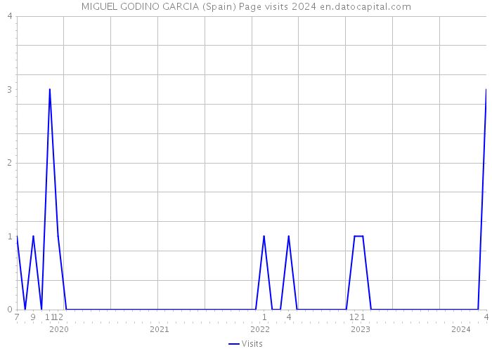 MIGUEL GODINO GARCIA (Spain) Page visits 2024 