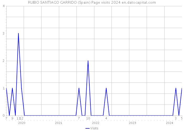 RUBIO SANTIAGO GARRIDO (Spain) Page visits 2024 