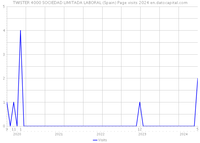 TWISTER 4000 SOCIEDAD LIMITADA LABORAL (Spain) Page visits 2024 