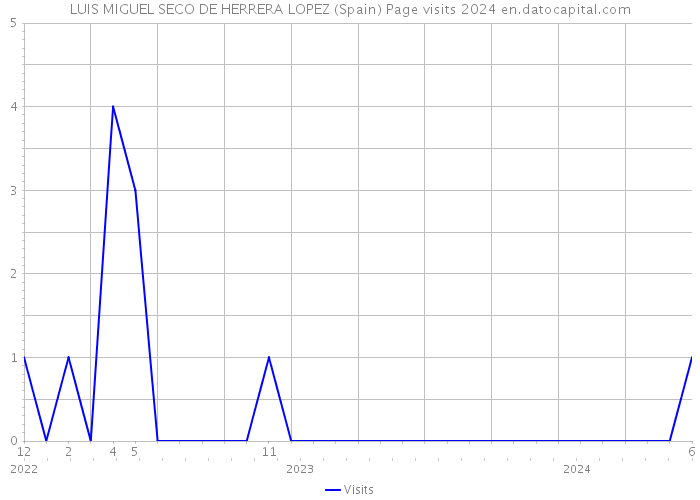 LUIS MIGUEL SECO DE HERRERA LOPEZ (Spain) Page visits 2024 