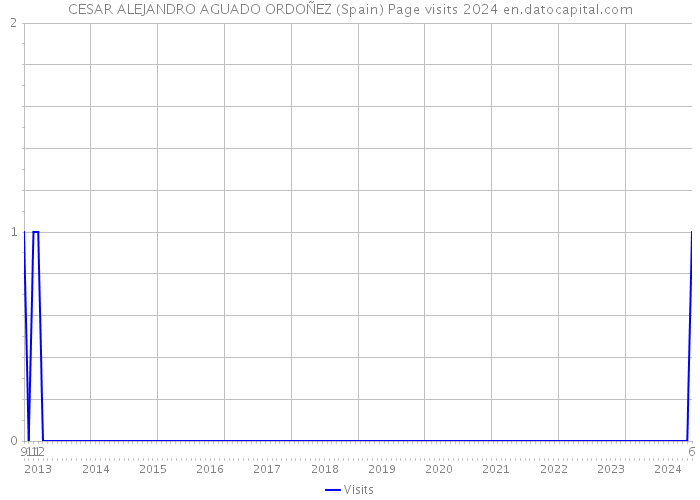 CESAR ALEJANDRO AGUADO ORDOÑEZ (Spain) Page visits 2024 