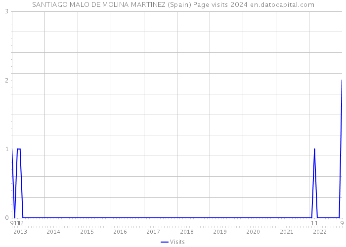 SANTIAGO MALO DE MOLINA MARTINEZ (Spain) Page visits 2024 