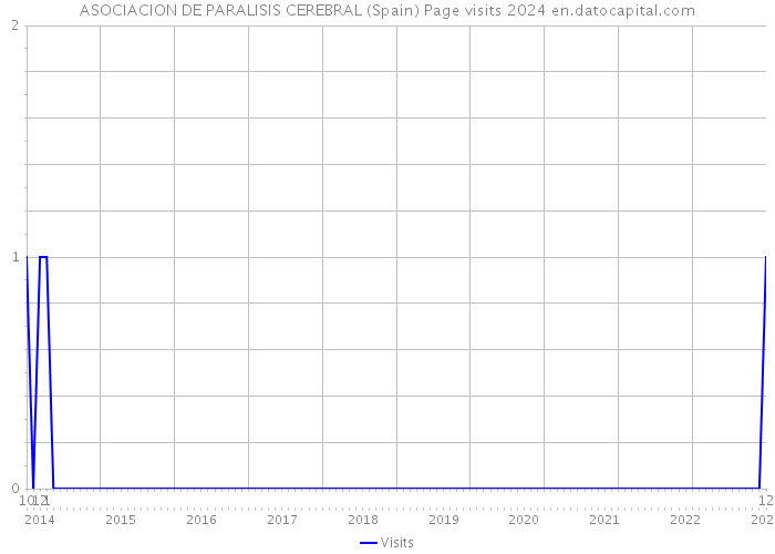 ASOCIACION DE PARALISIS CEREBRAL (Spain) Page visits 2024 